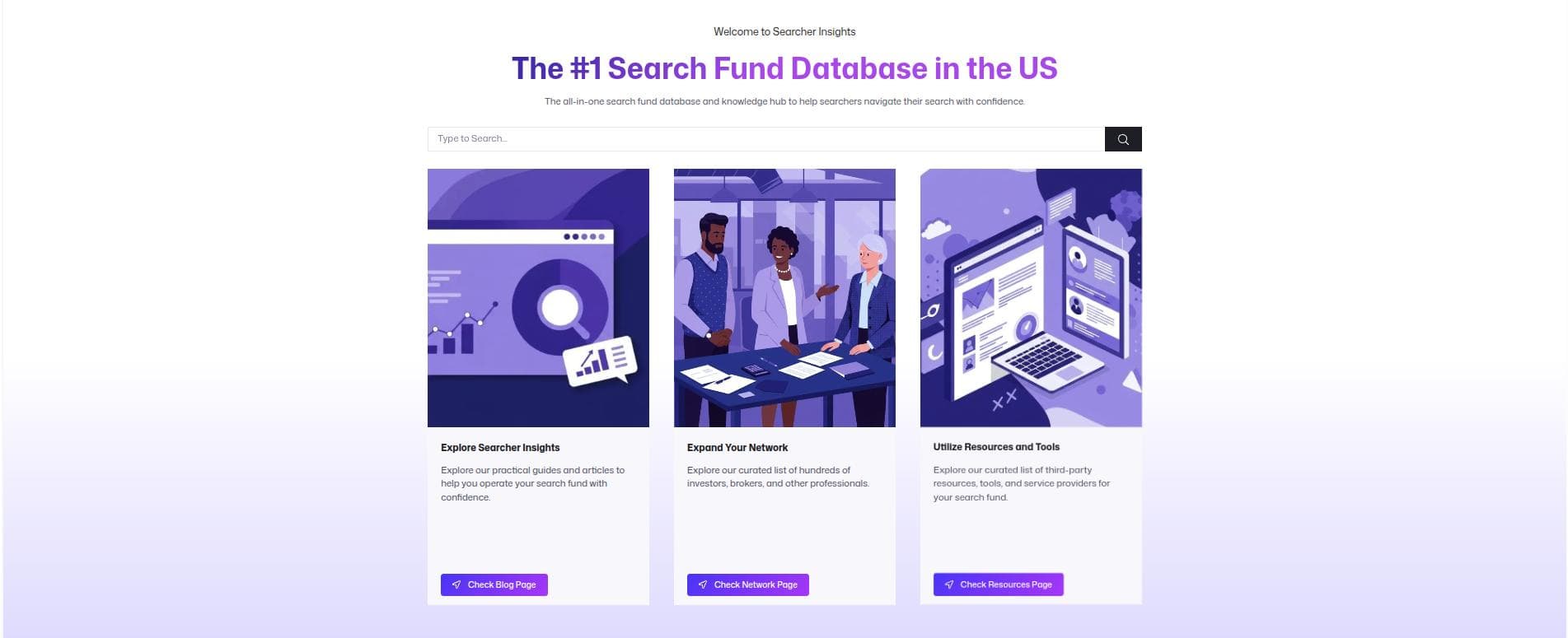 Searcher Insights Project Interface