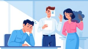 A 2D illustration representing an issue where some SEO specialists and agencies hide their SEO efforts from their clients, showing vanity metrics and using toxic tactics for ranking, used in an article written by John Berlin Leonor of RuralNative.